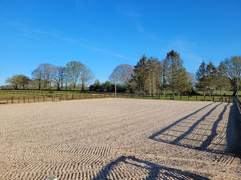 Empty sand arena