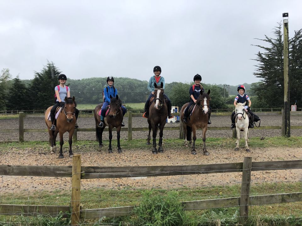 Group riding lesson