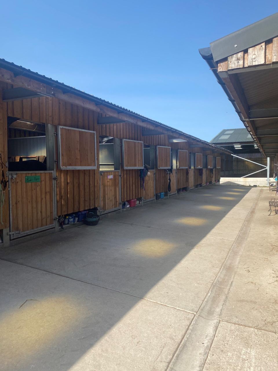 Row of stables