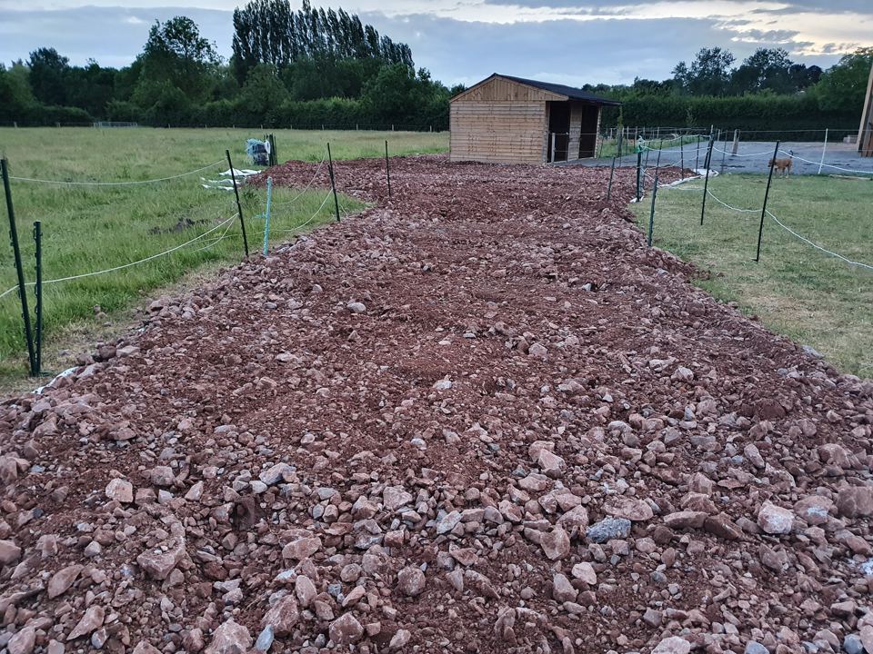 Track past the paddocks