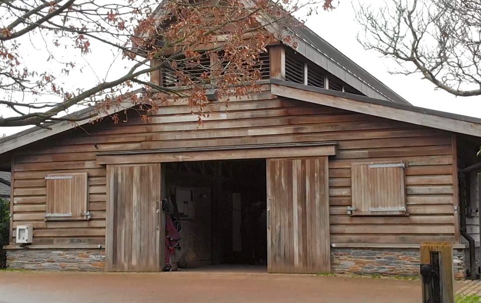 Wooden barn exterior
