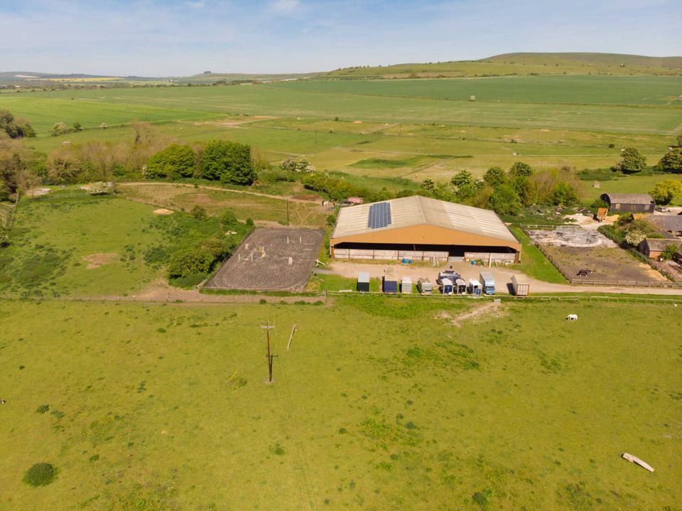 Aerial view of yard