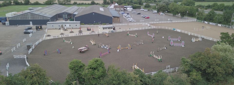 Aerial view of the yard