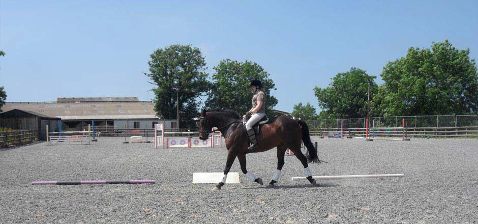 Arena beside stable block