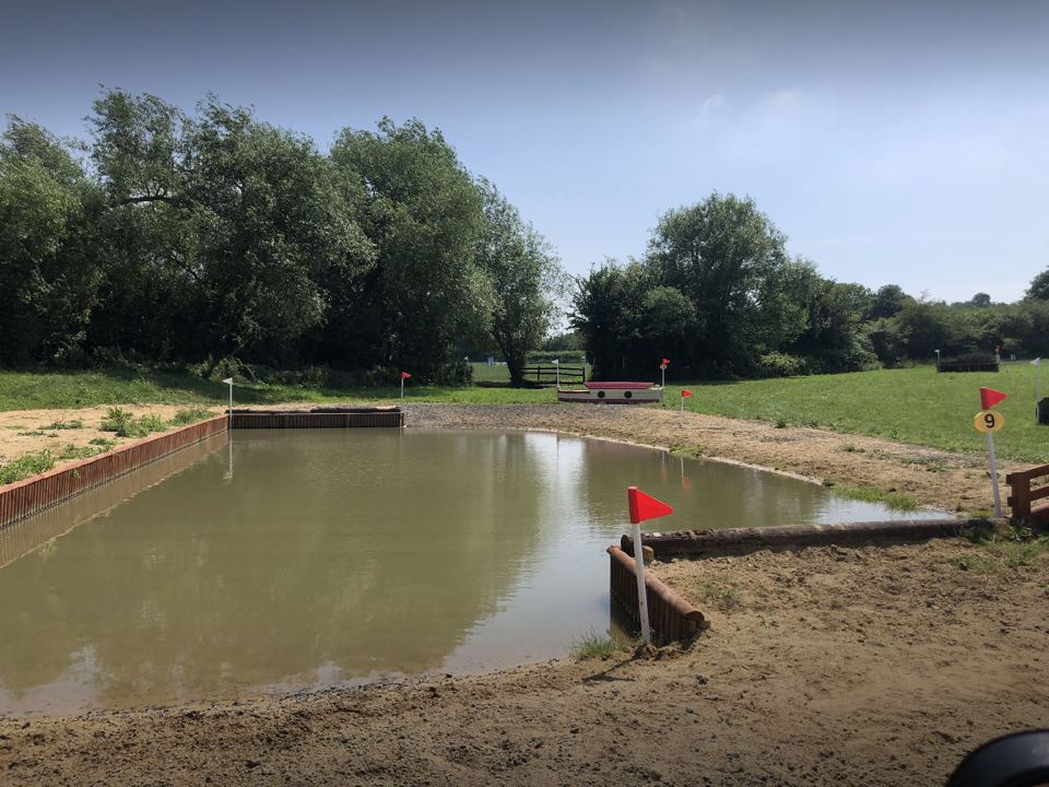 Water jump on course