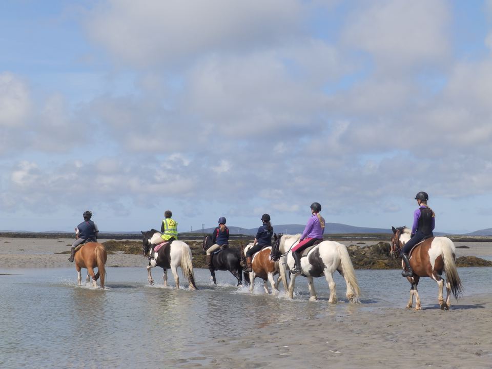 Riders on beach